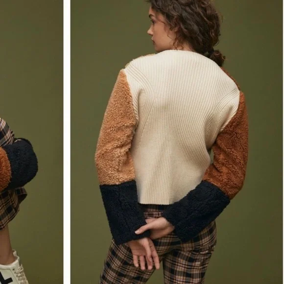 Anthropologie NWT Colorblocked Faux Fur Jacket
Size XS. - Picture 2 of 5